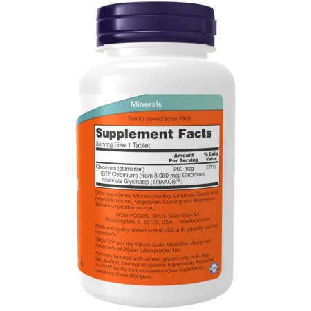 Now Foods GTF Chromium 200 mcg