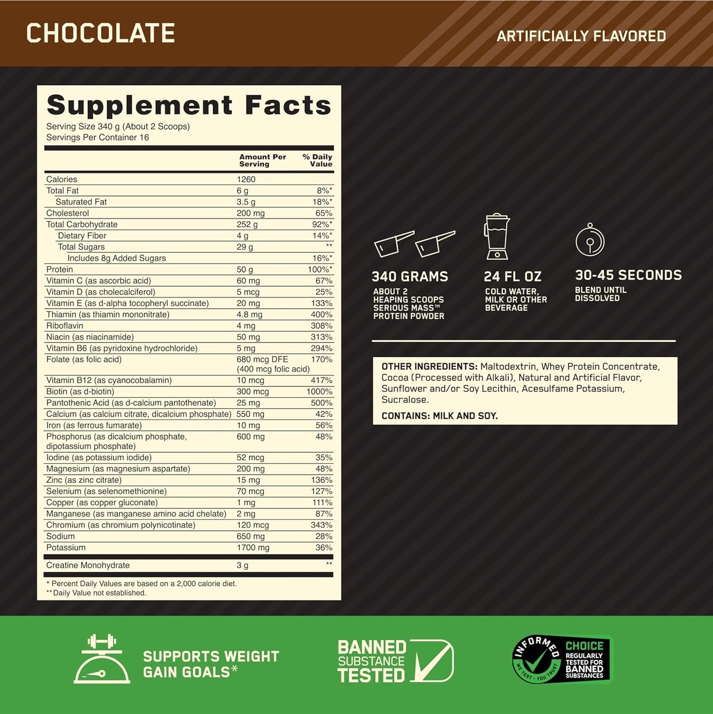 Optimum Nutrition Serious Mass