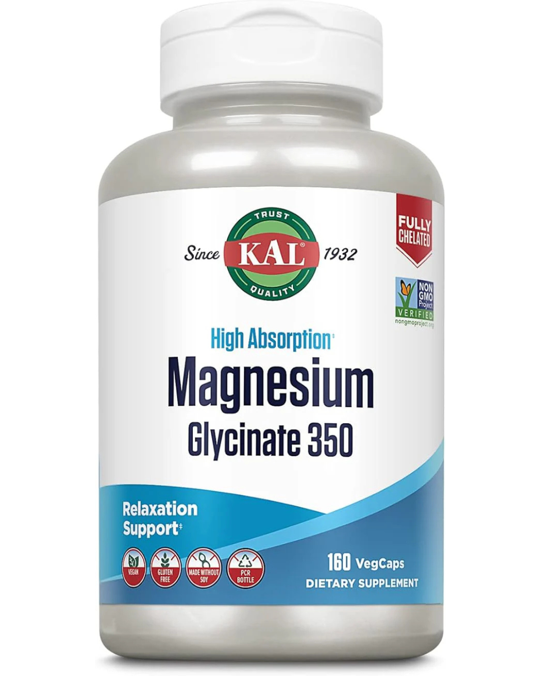 Kal High Absorption Magnesium Glycinate 350
