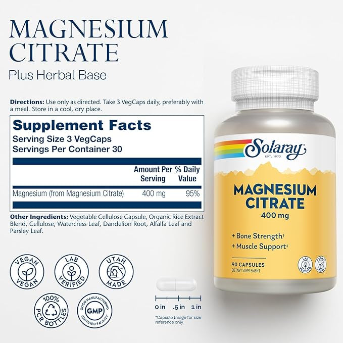 Solaray Magnesium Citrate