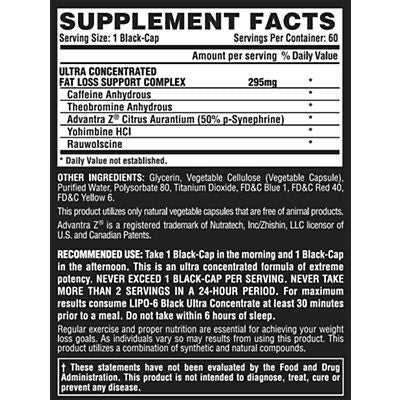Nutrex Lipo 6 Black Ultra Concentrate