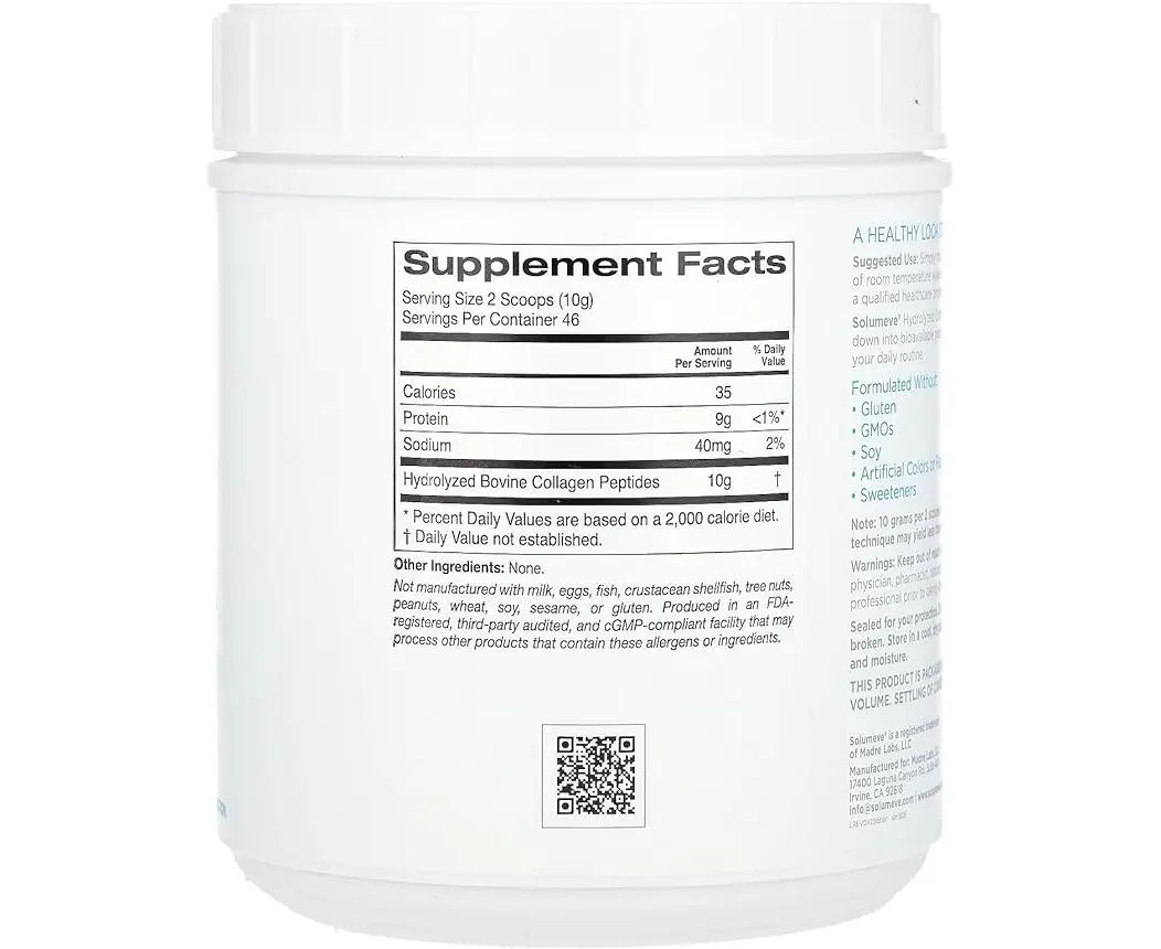 Solumeve Hydrolyzed Collagen Peptides