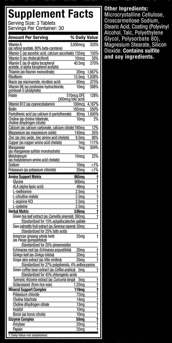 Muscletech Platinum Multivitamin