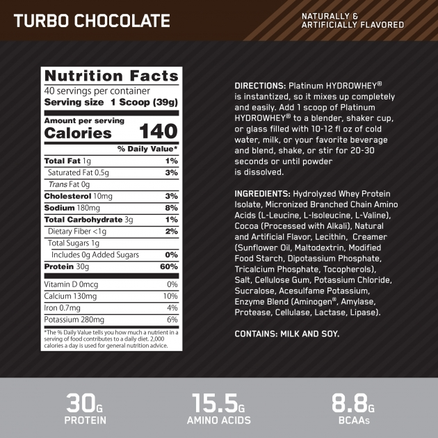 Optimum Nutrition Hydro Whey