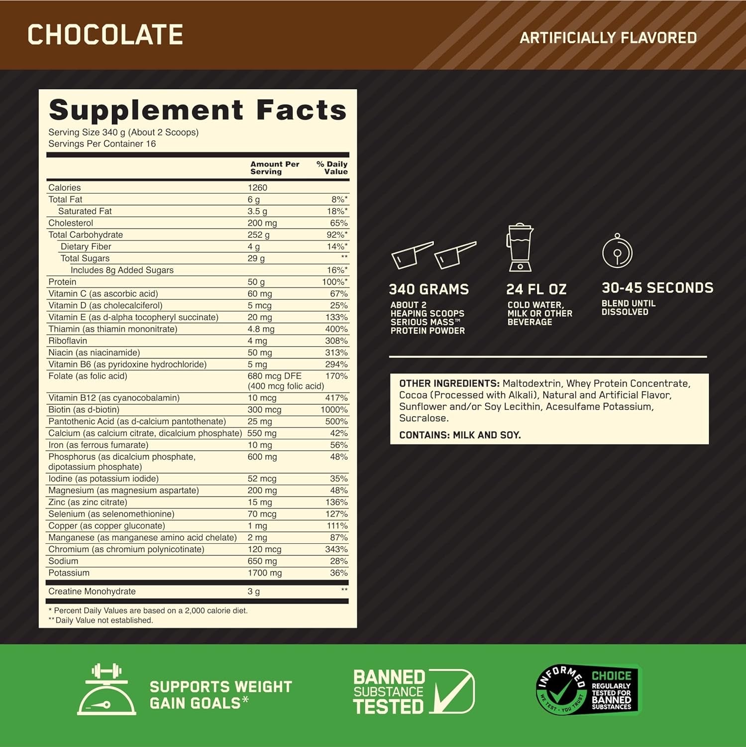 Optimum Nutrition Serious Mass