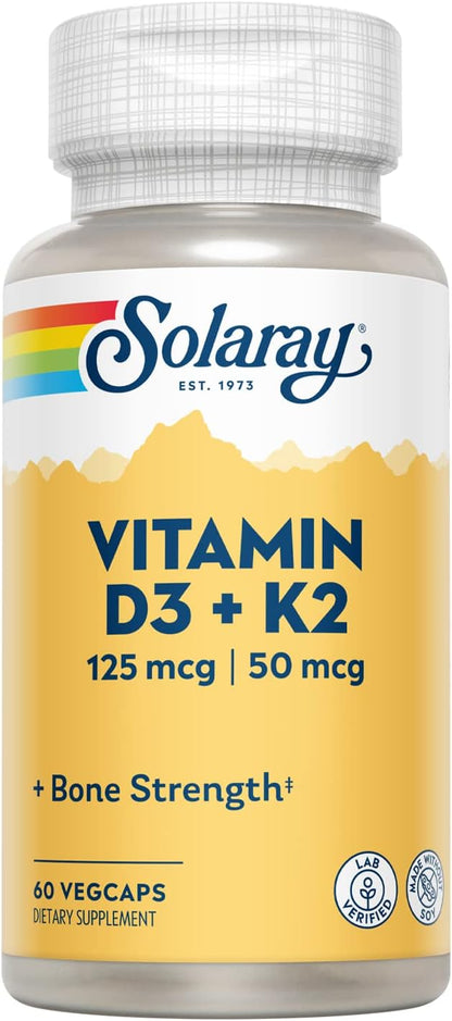 Solaray Vitamin D3 + K2