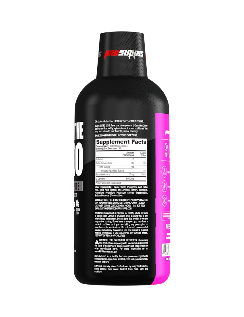 pro supps l carnitine Prosupps L-Carnitine Liquid shots – Supplement Guru