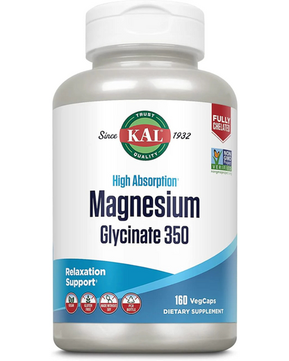 Kal High Absorption Magnesium Glycinate 350