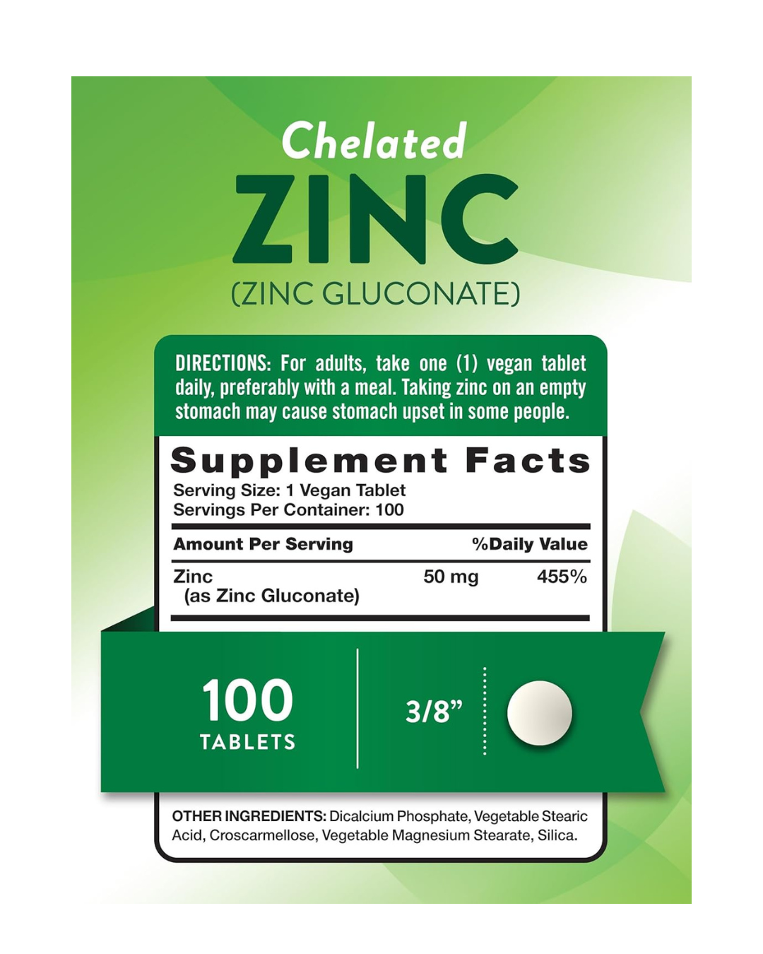 Nature's Truth Chelated Zinc