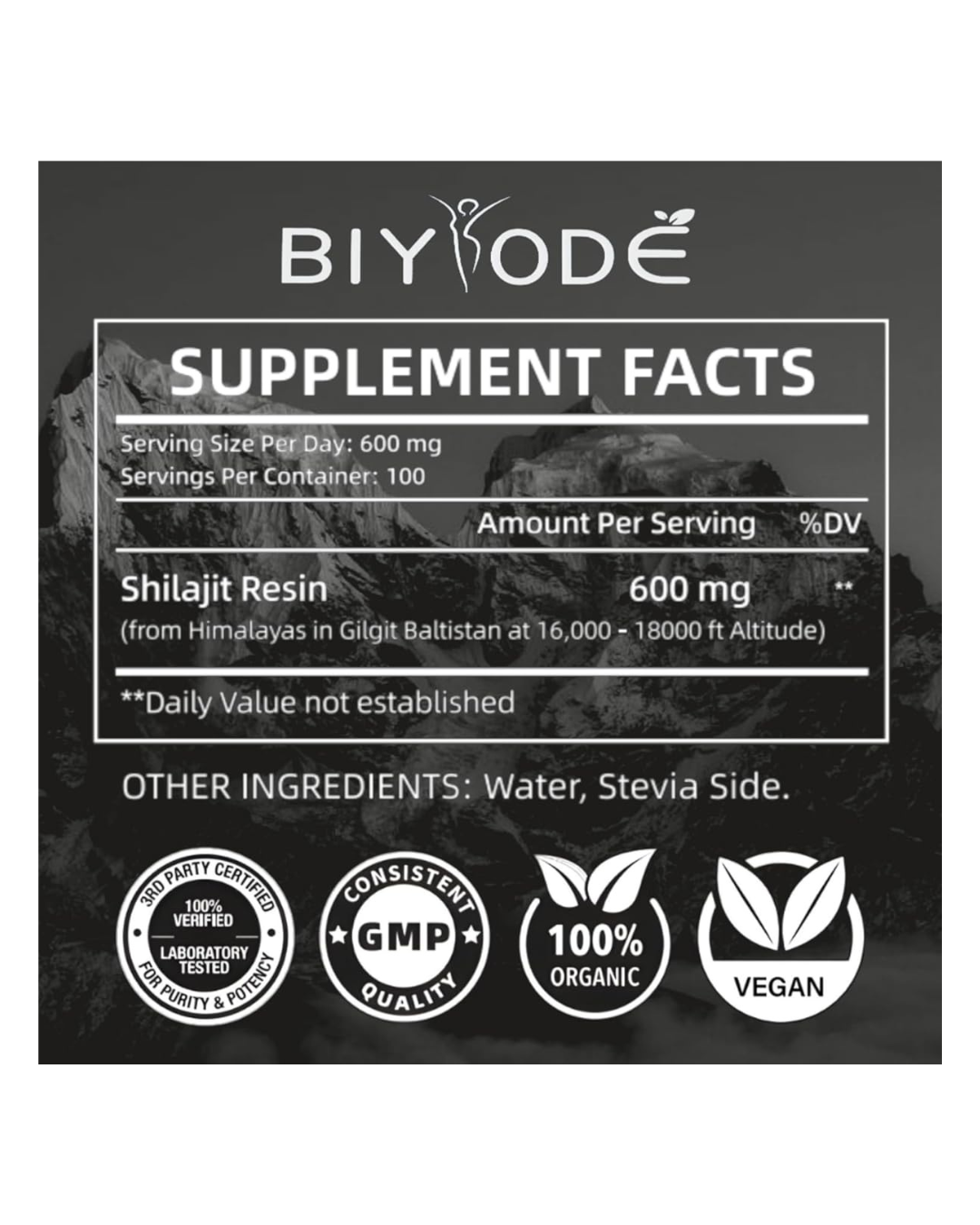 Biyode pure Himalayan Shilajit Resin 50 g